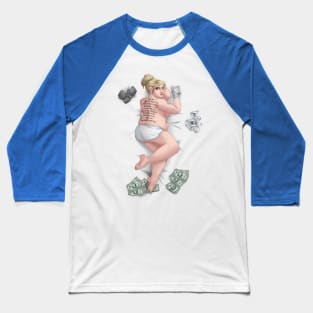 Waifu Fight Club Pam Poovey Baseball T-Shirt